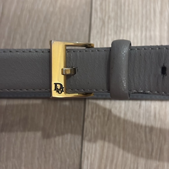 VINTAGE CHRISTIAN DIOR leather belt - Picture 2 of 8